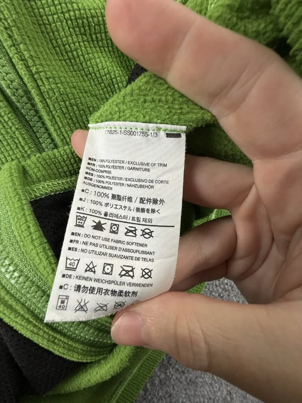 Arc'teryx Delta LT 14459 Jacket Polyester Medium Fleece Green Logo Gorp Women